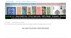 Desktop Screenshot of davincicards.com