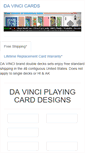 Mobile Screenshot of davincicards.com